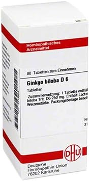 DHU Ginkgo Biloba D6 Tablets, Pack of 80 Tablets