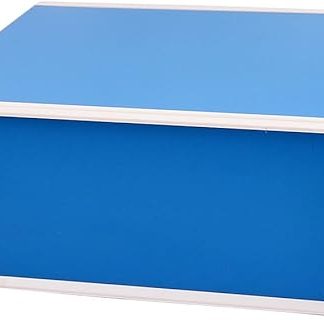 Aexit Metal Electric Project Connection Box Housing Case Blue 230 x 185 x 95 mm
