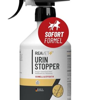 ReaVET Urine Stop for Dogs and Cats 500 ml I Mild Dog Repellent Spray & Cat Repellent Spray I Non-Staining I Urine Remover I Dog Deterrent Against Marking I Anti Scratch Spray Furniture, Indoor and