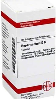 DHU Hepar sulfuris D8 Tablets, Pack of 80 Tablets