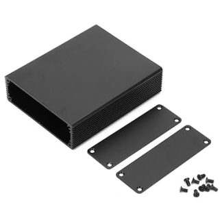 Electronic Junction Box Aluminium Black Electrical Boxes Waterproof Electronic Project Box for DIY Electronics Projects Instrument Housing Power Supplies 1.1 × 3.2 × 3.9 Inches (27 × 82 × 100 mm)