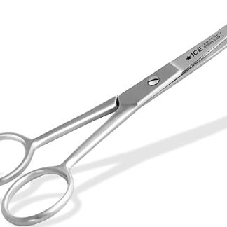 Fur scissors, paw scissors, bent, dogs hair, with micro-serration, 11,5 cm