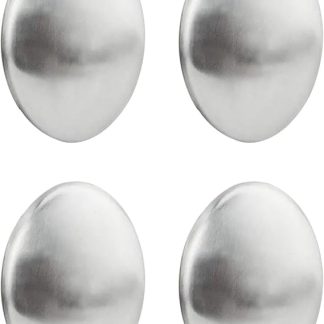 4 pieces stainless steel odour removal soap, odour drive hand soap, kitchen cleaning tools, suitable for removing odours such as onions, garlic, etc.