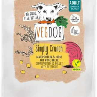 VEGDOG Simply Crunch Hypoallergenic Dry Food (10 kg) Adult Dogs Gluten and Soy Free, Well Tolerated, Low Purine, Complete Food for Allergy Sufferers with Corn Protein