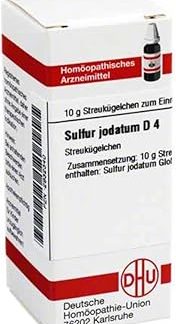 Sulphur Iodate D4 DHU Globules, 10 g Globules