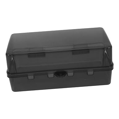 UTHCLO Waterproof Outdoor Electric Box Protective Box for Extension Cables and Sockets Weatherproof Junction Box with Waterproof Sockets Protection Versatile Use for Garden