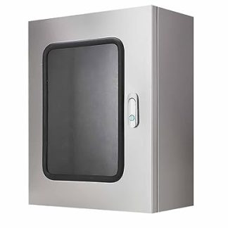 Distribution Box Made of 304 Stainless Steel, Surface-Mounted Fuse Box, IP65, Switch Box for Indoor and Outdoor Use, Terminal Box with Viewing Window and Mounting Plate (30 x 40 x 16 cm/12 x 16 x 6