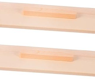 Pack of 2 Wooden Lids Made of Natural Wood, Durable and Smooth, for Handmade Soap Moulds and Toast Moulds, Suitable for Homemade and Children