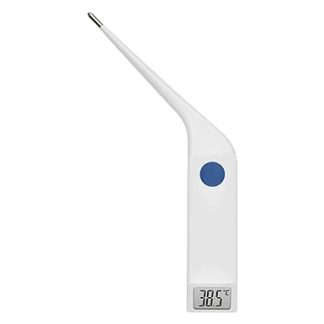 TFA Dostmann VET 112 Digital Veterinary Thermometer for Fever Measurement in Large Animals, IP67 Waterproof, with Measurement Memory, White