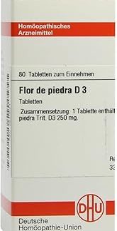 Flor de Piedra D3 DHU Tablets, Pack of 80 Tablets