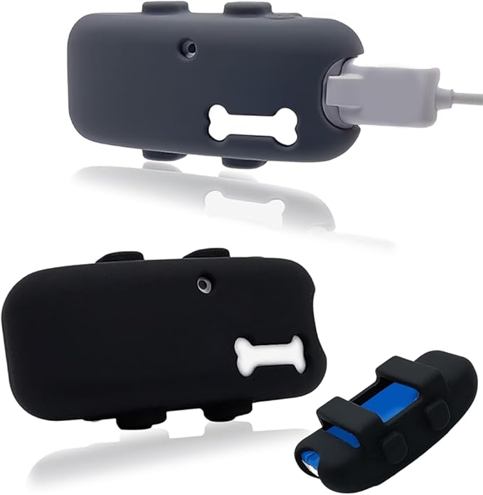 Silicone Case Compatible with Tractive GPS Dog Tracker, Waterproof Rubber Accessories Cover Finder, Robust Durable Safe Pet Tracker Holder for Collar (2 Pack)