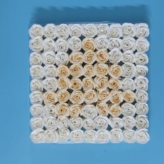 81 Pieces Rose Bath Body Flower Soap Scented Rose with Flowers Essential Gift for Wedding Valentine's Day Christmas