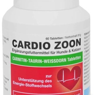 Dr. Peter Conrad e. K CARDIO ZOON | 60 Tablets | Diet Supplementary Food for Dogs and Cats | With Hawthorn Powder