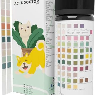 AccuDoctor 100 Urine Test Strips Dog & Cat - Urine Test for Animals, pH Test Strips Urine Dog Urine Strips Quick Test - Urine Sticks Dog Cat Test Strips Urine Animal, Dog Urine Test Kidney Home