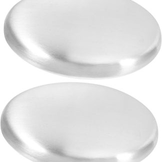 Pack of 2 Stainless Steel Soap Odour Absorbing for Household Removes Unpleasant Odours from Hands Durable and Sustainable