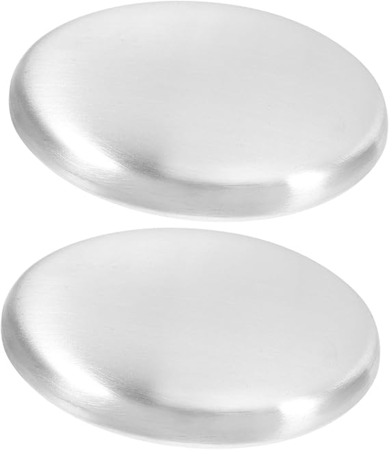 Pack of 2 Stainless Steel Soap Odour Absorbing for Household Removes Unpleasant Odours from Hands Durable and Sustainable