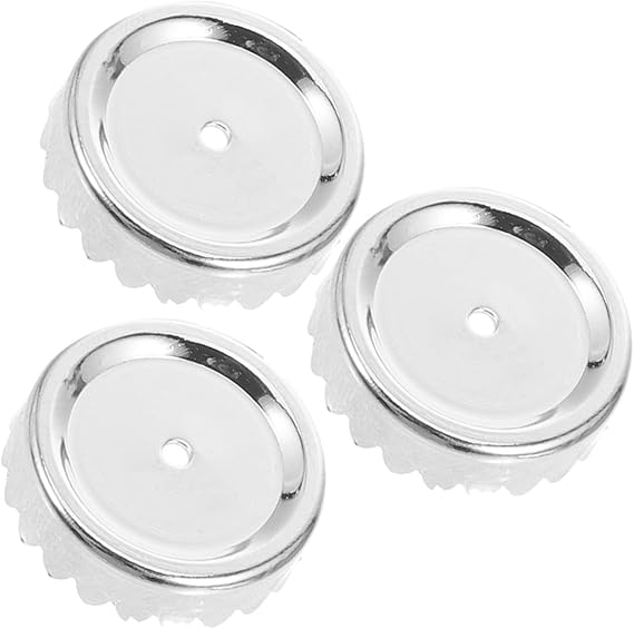 STOBAZA Pack of 3 Stainless Steel Soap Holder Caps, Magnetic No Drilling, Wall Mounting, Replacement Soap Holder Accessories for Bathroom, Kitchen, Hotel, Robust, Durable