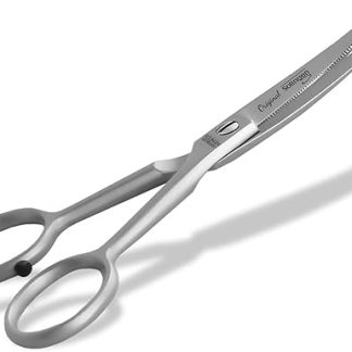 Solingen Dog Grooming Scissors, Paw Scissors with One-Sided Micro Serration, Made in Germany, Dog Scissors with Curved Cutting Surface for Grooming Dogs, Cats, Pets (11.7 cm)