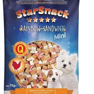 Nobby Starsnack Mini Rainbow Sandwich for All Dogs, 1 Bag (1 x 70 g)