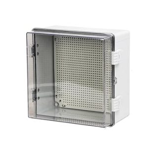 NEWFUN Verteilerkasten Aufputz, Anschlussdose Wasserdicht IP66, Schaltschrank Außen mit Wandmontagezubehör 300×300×170MM