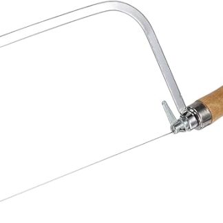 GARVALON Stainless Steel Soap Cutter DIY Tool for Handmade Soap with Ergonomic Wooden Handle Portable Practical for Cutting Solid Soap Pieces for Soap Making and Gift