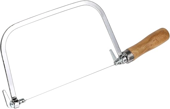 GARVALON Stainless Steel Soap Cutter DIY Tool for Handmade Soap with Ergonomic Wooden Handle Portable Practical for Cutting Solid Soap Pieces for Soap Making and Gift