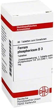 DHU Ferrum Phosphoricum D3 Tablets, Pack of 80 Tablets