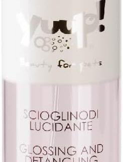 YUUP! - Shine and dematting spray dog and cat without brush against knots, 150 ml, 2-phase spray with bamboo and linseed