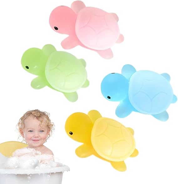 Shefum Soap for Kids - Washing Soap for Kids | 4 x Creative Soap Turtle Shape, Moisturising Laundry, Easy for Bathing for Girls at Home