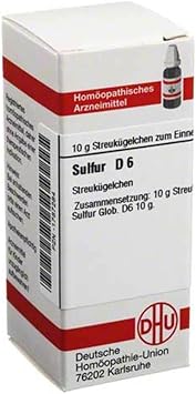 10g sulfuricum D 6 Globules PZN: 1787284