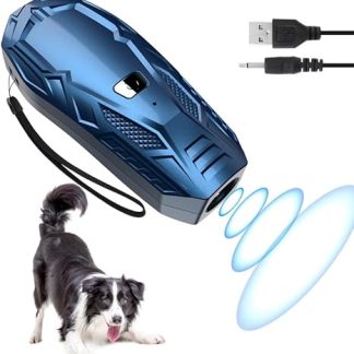 Queenmew Anti Bell Device Dogs, Portable Ultrasonic Anti-Bark Ultrasonic Device with Double Frequency, 16.4 Feet Effective Anti-Bark for Dogs for Indoor and Outdoor Training