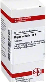 DHU Hepar sulfuris D3 Tablets, Pack of 80 Tablets