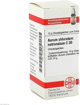 DHU Aurum Chloratum Natronatum C30 Spreading Balls 10 g Globules