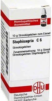 DHU Staphisagria C 6 Spreading Balls 10g Globules