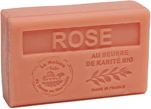 Provencal Soap Rose (Rose) with Organic Shea Butter (125 grams)