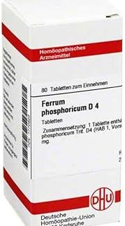 DHU Ferrum Phosphoricum D4 Tablets, Pack of 80 Tablets