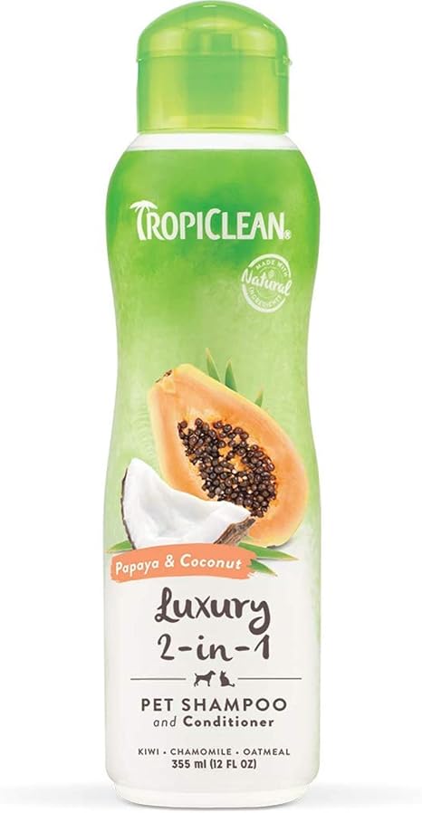 Tropiclean Papaya and Coconut Shampoo, 355 ml