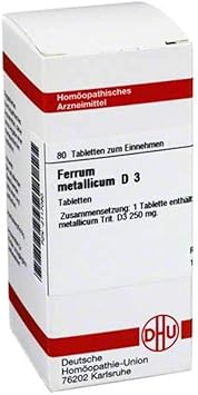 DHU Ferrum Metallicum D3 Tablets, Pack of 80 Tablets