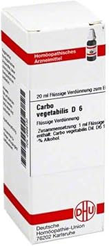 DHU Carbo Vegetabilis D6 Dilution, 20 ml Solution