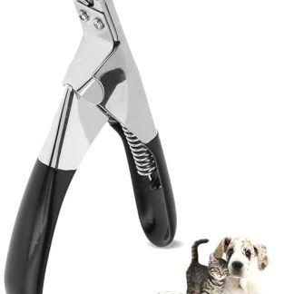 Pet Dog Nail Clippers Dedicated Nail Scissors Toe Claw Shear Clippers Trimmer Cutter for Small Animals (Black)