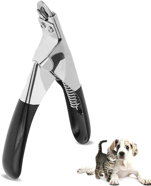 Pet Dog Nail Clippers Dedicated Nail Scissors Toe Claw Shear Clippers Trimmer Cutter for Small Animals (Black)