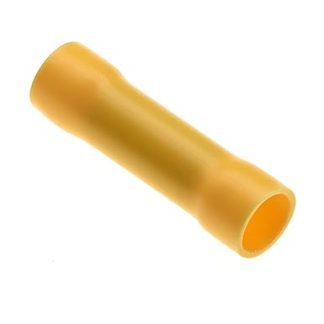 Butt Connectors - Pack of 100 Yellow 48A - Electrical Waterproof Wire Connectors, Tinned Insulated Electrical Crimp Connectors