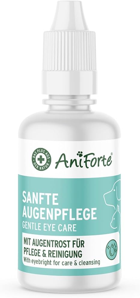Aniforte 30 ml Gentle Eye Cream with Eyebright Eye Drops for Dry Eyes – Natural product for Pets