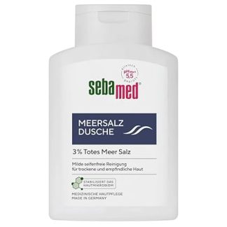 SEBAMED Sea Salt Shower 200 ml, Shower Gel for Men and Women, with Original Dead Sea Salt, Soap-free Cleansing for Sensitive and Dry Skin