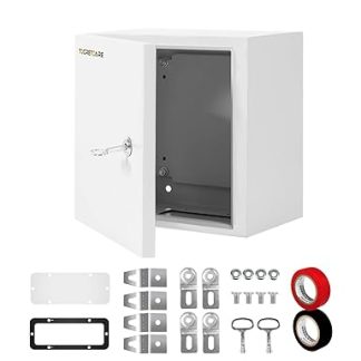 Tocretoare NEMA Outdoor Electric Box 12 x 12 x 8 Inch 4 x Junction Box Metal Electrical Enclosure with Lock Waterproof Housing
