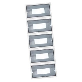 ABOOFAN Pack of 5 Round Large Electrical Box Cover for Panel Circuit Mounted Cover of Circuit Breaker Boxes Distribution Protection Plate Distribution Panel Plastic