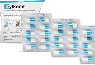 Vetoquinol Zylkene 75 mg | 30 Capsules | Supplementary Feed for Dogs and Cats | For Support in Unfamiliar Situations | With Trypsin Hydrolysed Cattle Casein