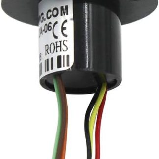 WayinTop Mini Slip Ring Capsule Electrically Conductive Slip Rings 12.5 mm Diameter 250 RPM 250 VDC/VAC 6 Circuit Each 2A for Arduino Robotics Project (12.5 mm 6 Wires with Flange)