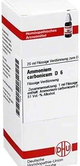 AMMONIUM CARBONICUM D 6 Dilution 20 ml