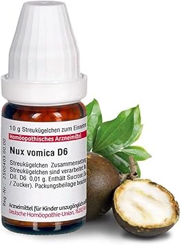 NUX VOMICA D 6 Globules 10 g